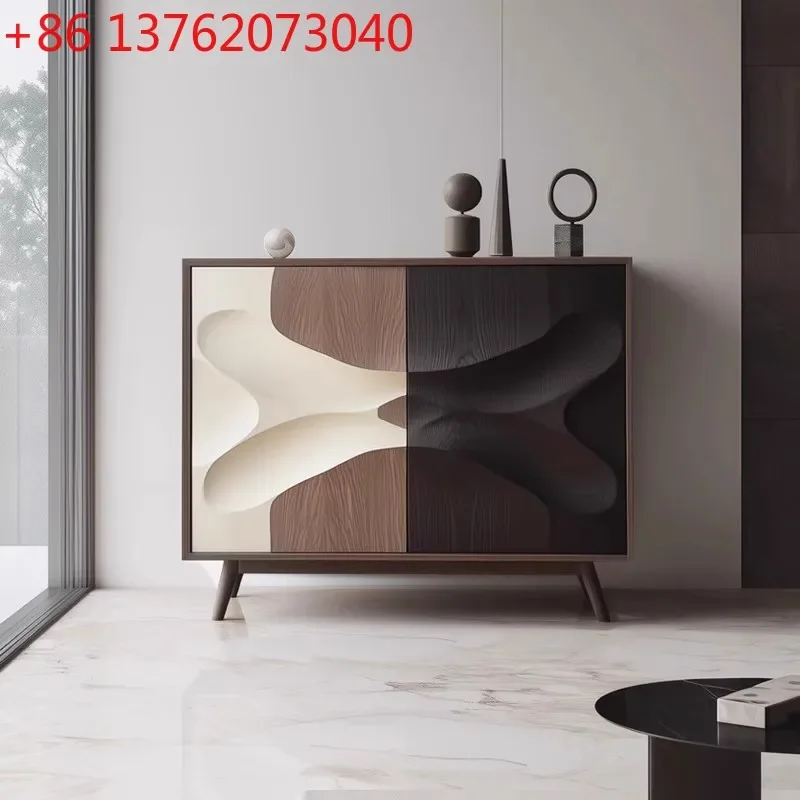 

Тумба для обуви в средневековом стиле, современная, в стиле легкой роскоши, простая, для прихожей, из массива дерева, высокая, для хранения вещей