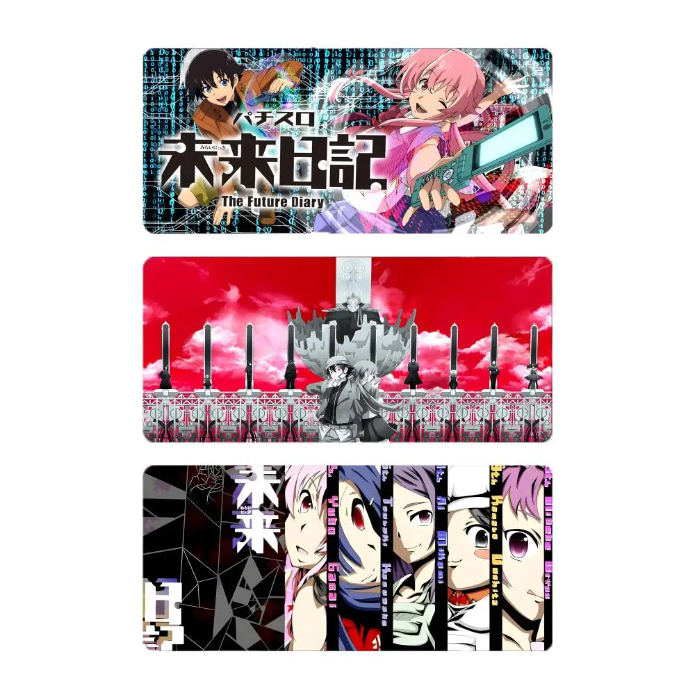 Anime Thriller The Future Diary Mouse Pad Large Gaming Mousepad with Stitched Edges Thickened Desk Mat PC