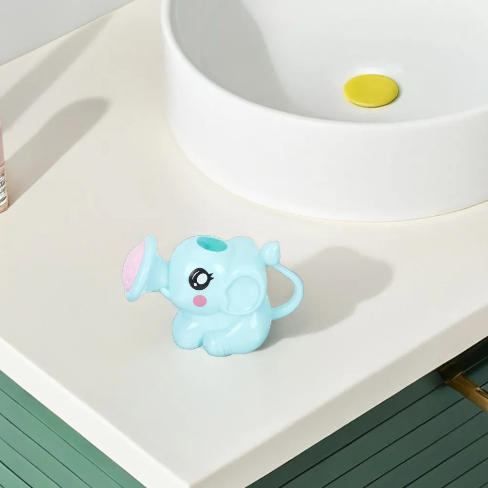6pcs Elephant-Shaped Bath Watering Cans for Toddlers – Cute Plastic Shower Playset for Bath Time Fun