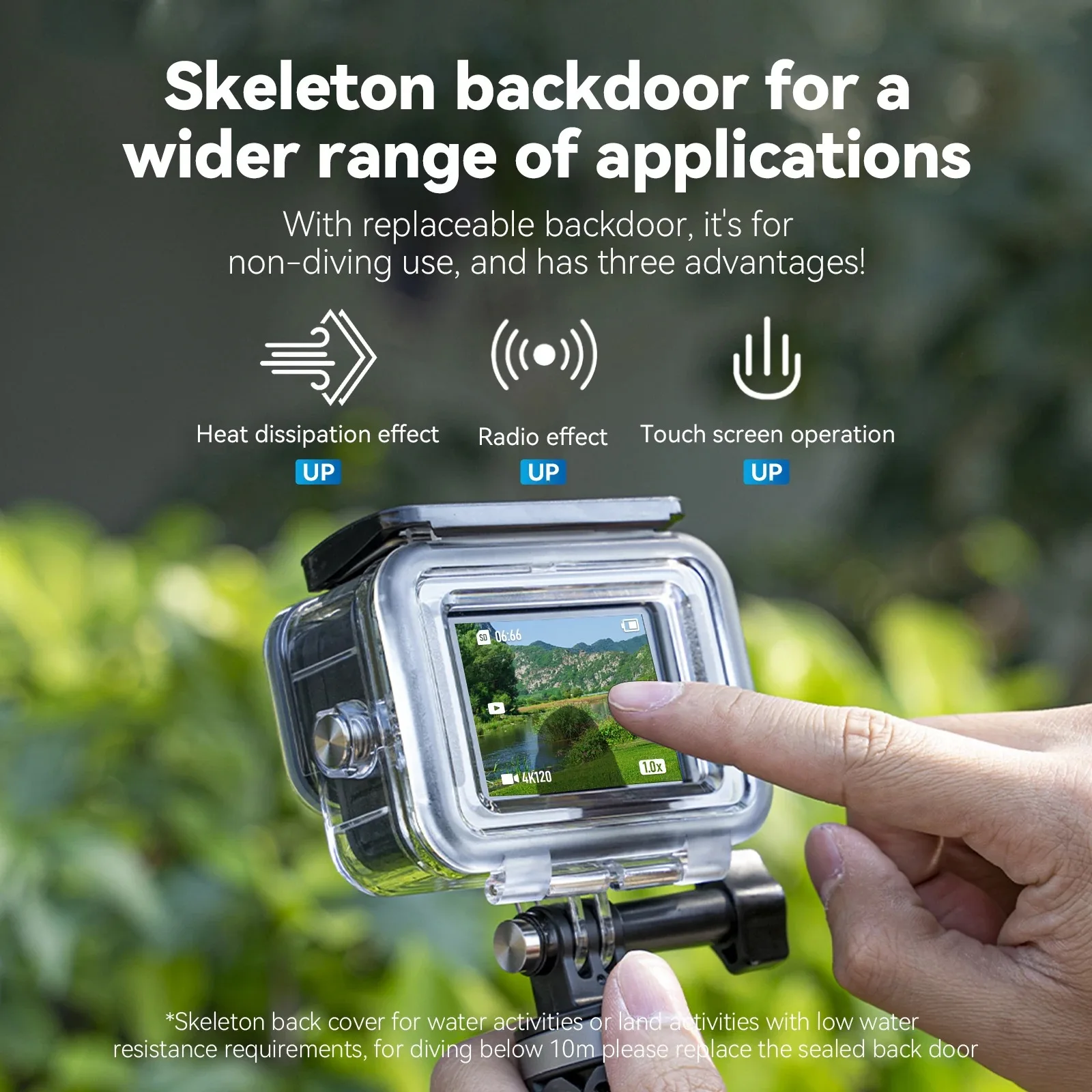 

TELESIN Waterproof Case Full Scene Anti-fog Underwater Tempered Glass Lens Diving Housing Cover for GoPro Hero 9 10 11 12 13