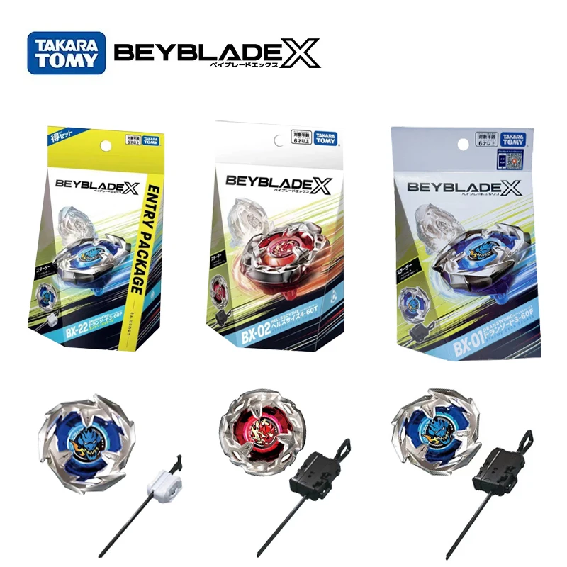 

Takara Tomy Explosive Spinning Gyroscope Beyblade X-Generation BX01 BX02 BX22 Balanced Transmitter Set