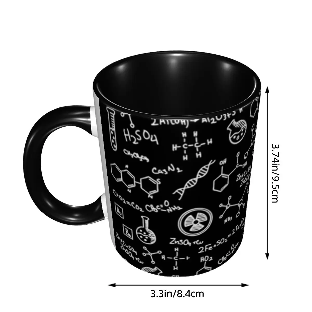 Custom Physical Chemical Biological Sciences Mathematics Mugs DIY Ceramic Tea Milk Coffee Cups