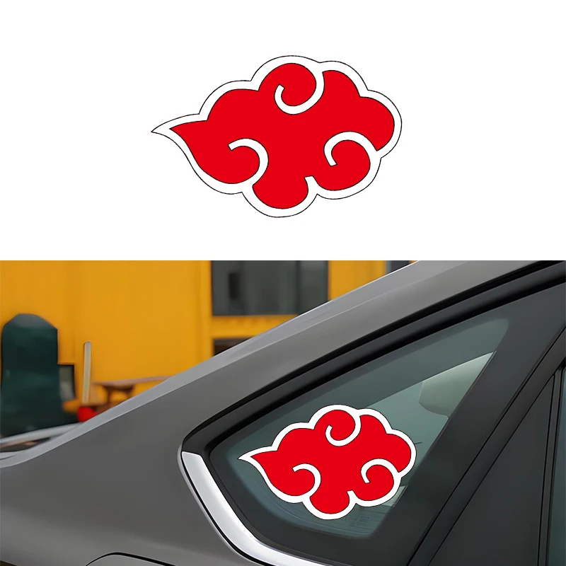 Ninja Akatsuki Sign sticker Creative cloud car stickers Suitable for Car body fuel tank cap laptop Helmet Reflective PVC decal