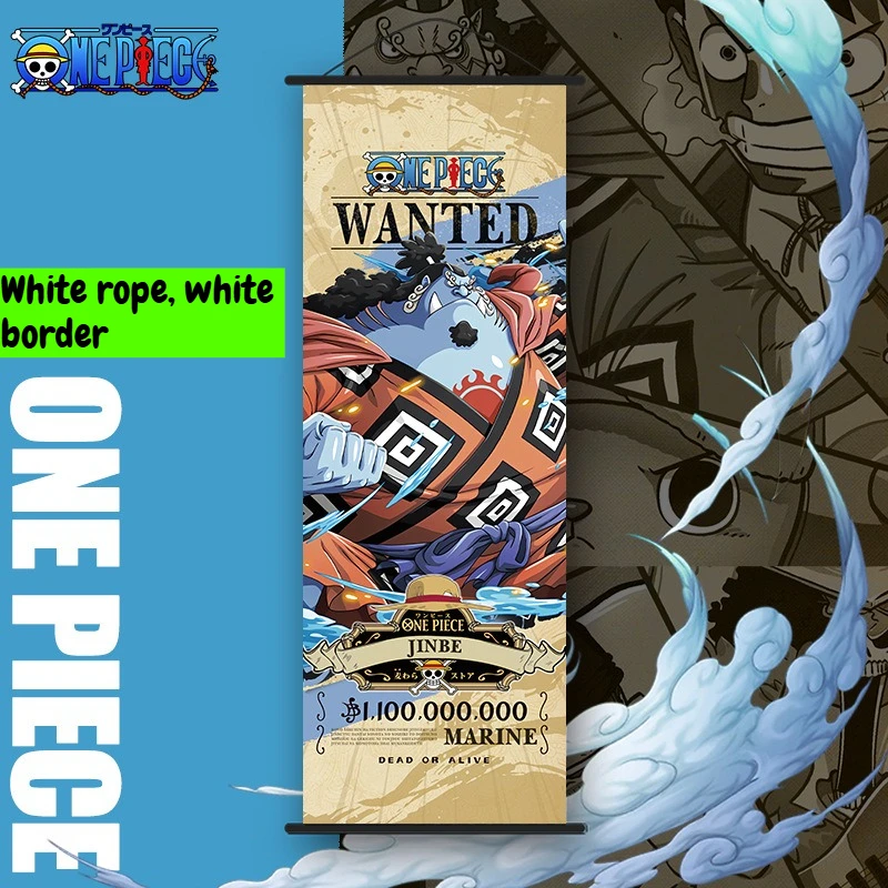 Nieuwe One Piece Lange Wandrol Cartoon Monkey D. Luffy Scroll Poster Anime Merchandise Vakantiecadeau Kamerdecoratie