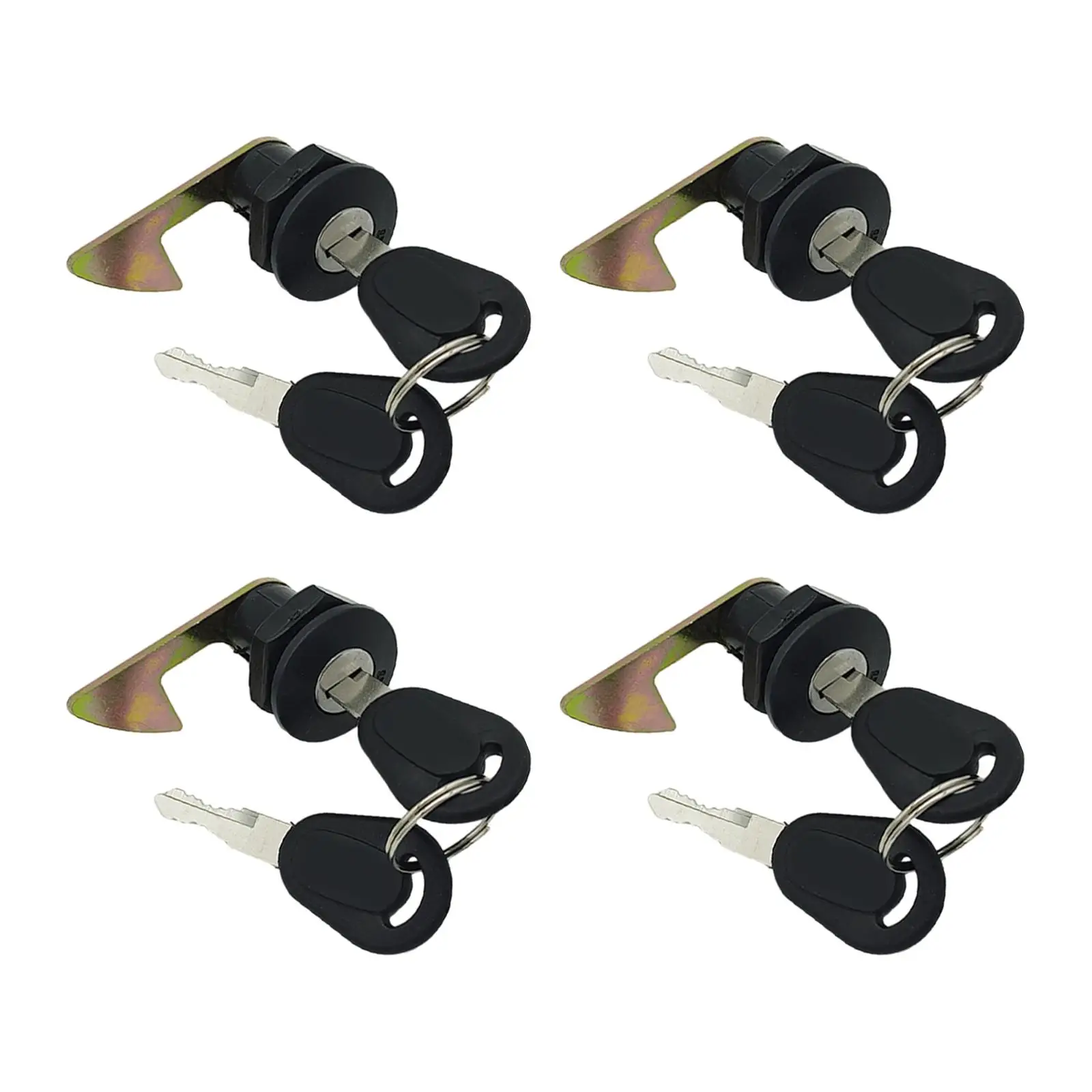 Motorcycle Storage Trunk Lock Universal Fit Durable Metal Lock with Keys and Hooks for Scooter Luggage Box Repair