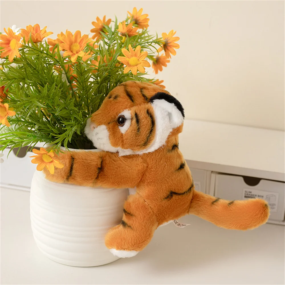 Bracciale con cinturino a scatto con schiaffo animale adorabile, panda rosso, tigre, peluche, anello a mano, giocattoli per bambini, regalo divertente creativo