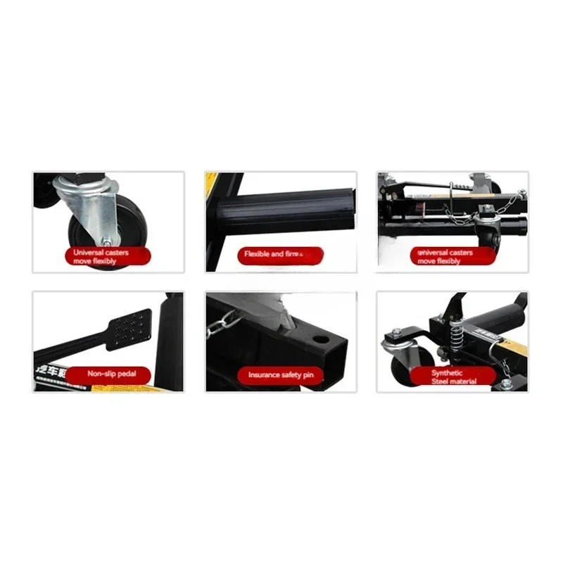 12 Inch Hydraulic Car Moving Machine Max Moving With 4T Universal Wheel Car Mover Hydraulic Trailer Vehicle Mobile Device