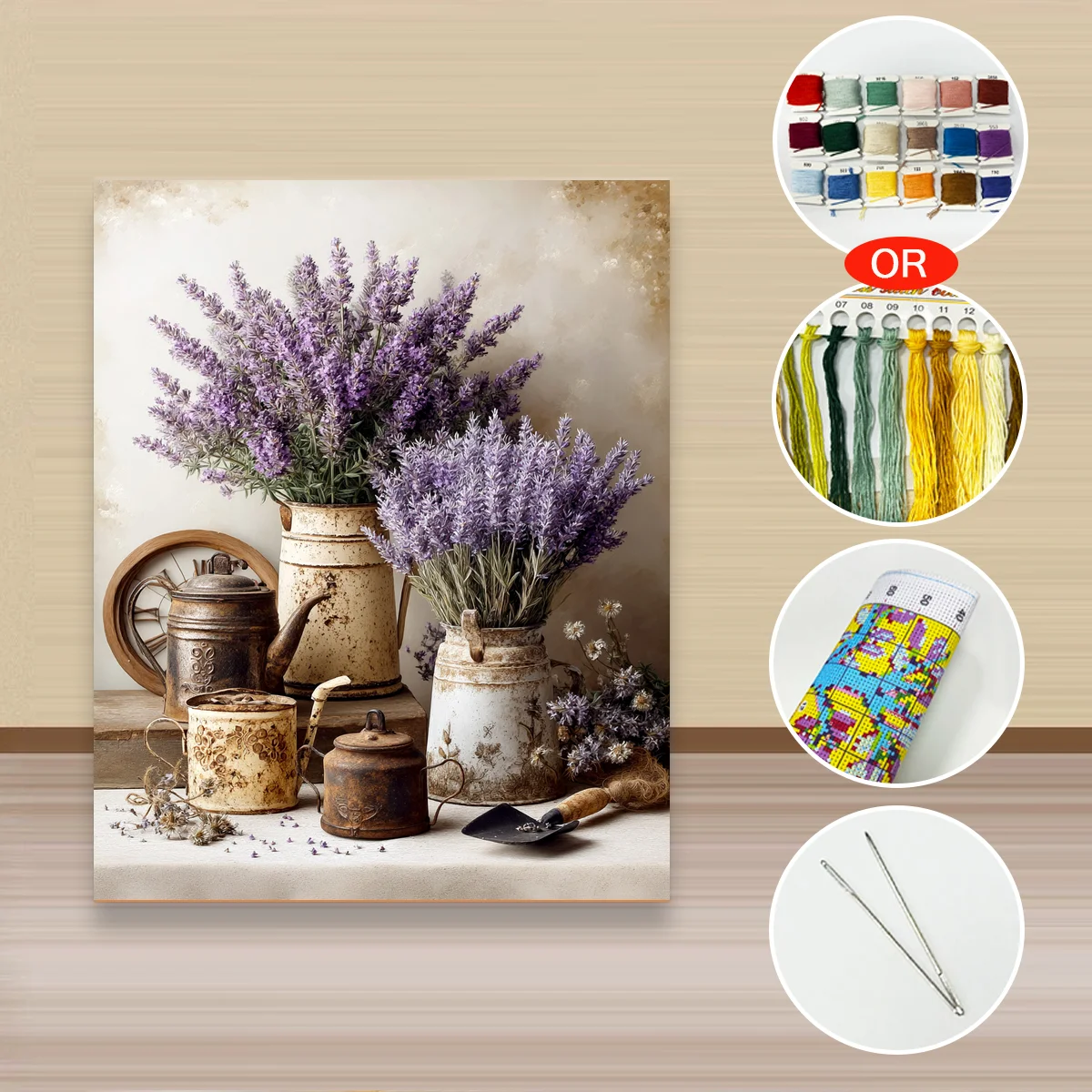 1 Stück 40x50 cm/15,7x19,69 Zoll, 11CT/14CT Kreuzstich-Set, DIY Valentinstagsgeschenk, Stickerei-Set für Festivals und den Alltag. – Detail 3