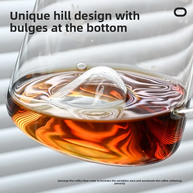 Hill Shares A Coffee Pot To Brew Heat-resistant High Borosilicate Glass Drip Filter Cup Hand-brewed Coffee