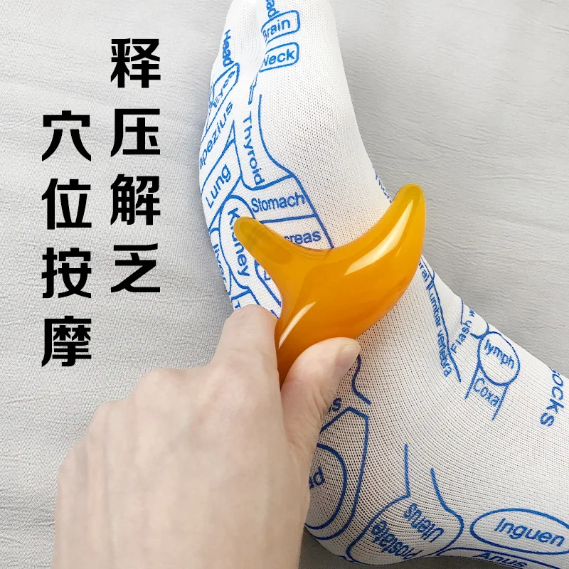 Kaus Kaki Kaki Pereda Lelah Pijat Pemijat Acupoint Kaki untuk Wanita Pria Kaus Kaki Pijat Refleksi Alat Pijat Fisioterapi Perawatan Kaki