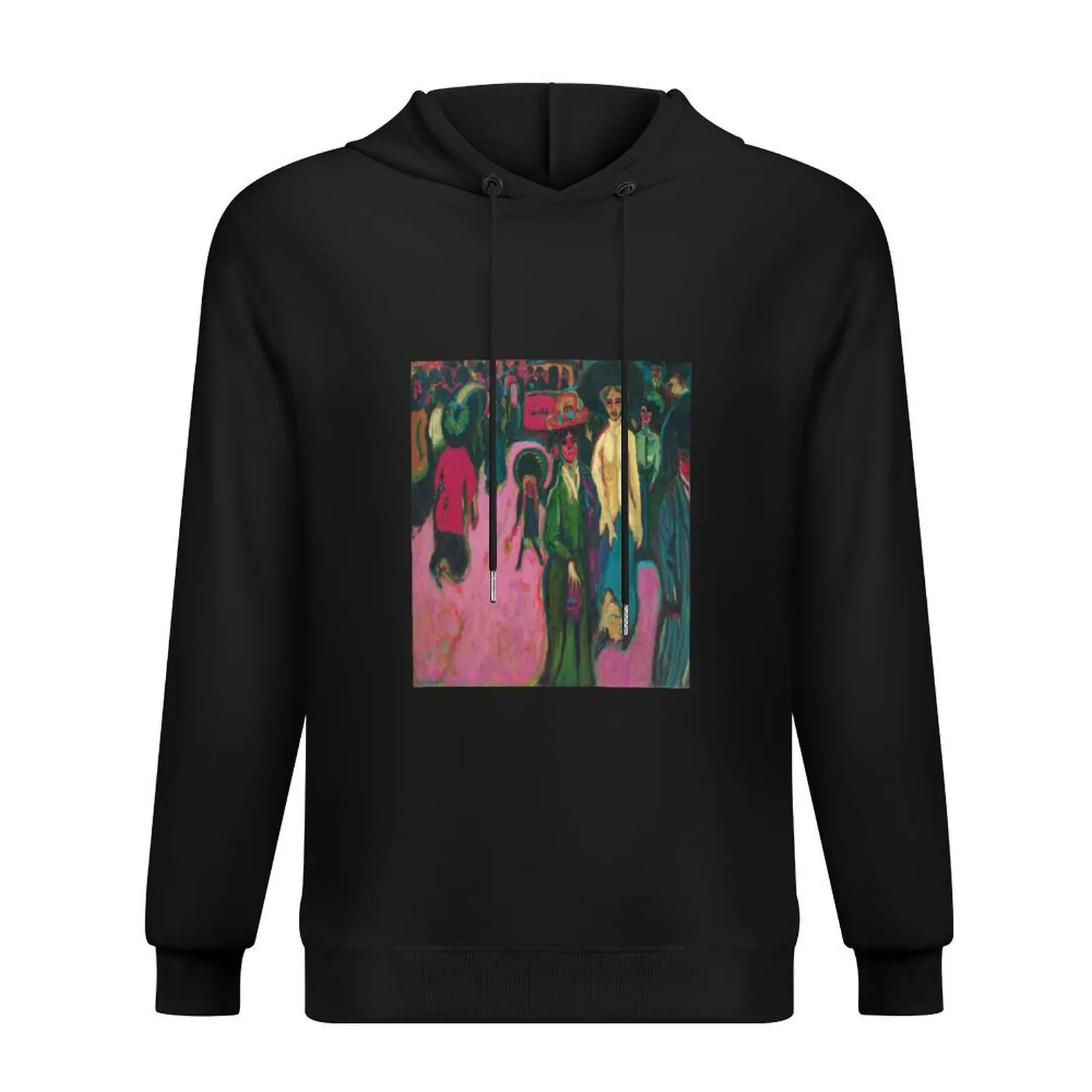 

Ernst Ludwig Kirchner Street Dresden 1908 Hoodie men clothing men's sweat-shirt set mens clothes korean clothes tracksuits
