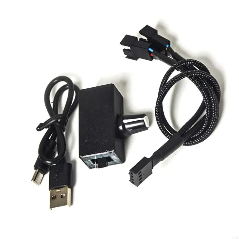 R58F Fan Speed Controller USB to 12V 4Pin Fan Power Adapter Cable for PC Enthusiasts