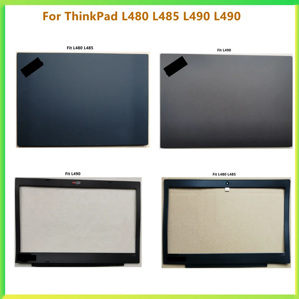 Funda trasera LCD para Lenovo ThinkPad, carcasa de marco frontal con bisel, L480, L485, L490, L490, AP1AZ000100, 15, nueva