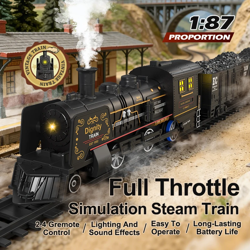 1:87 Scale Remote Control Spray Train 80 Minute Runtime Full Scale Throttle Spray Control Light Control and Sound Effect Control