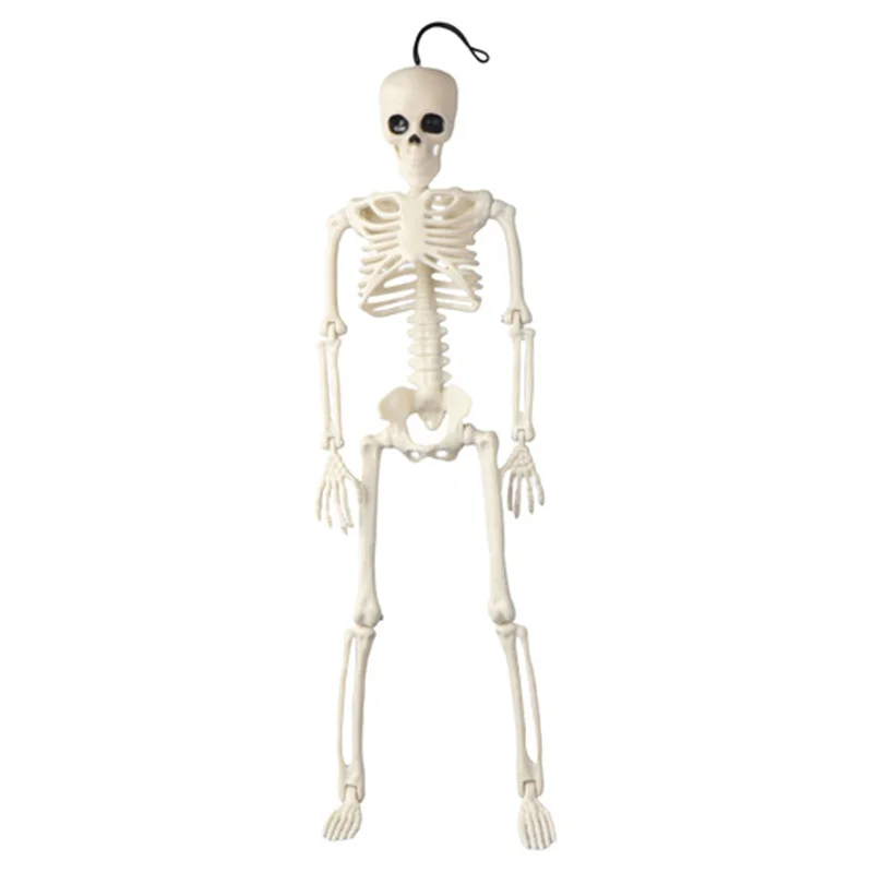 Posable Skeleton Halloween Decor Scary Man Bone Creepy Party Decoration