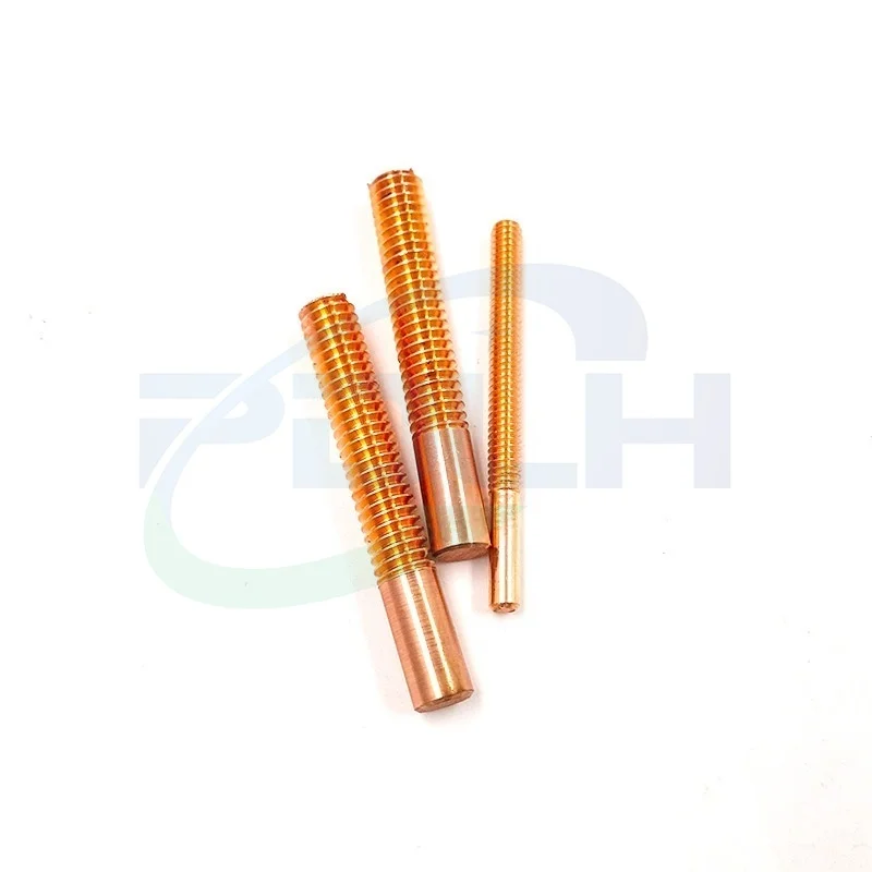 1PCS M8x1 M6x0.75 Fine Thread Copper Electrode for EDM Tapping Machine