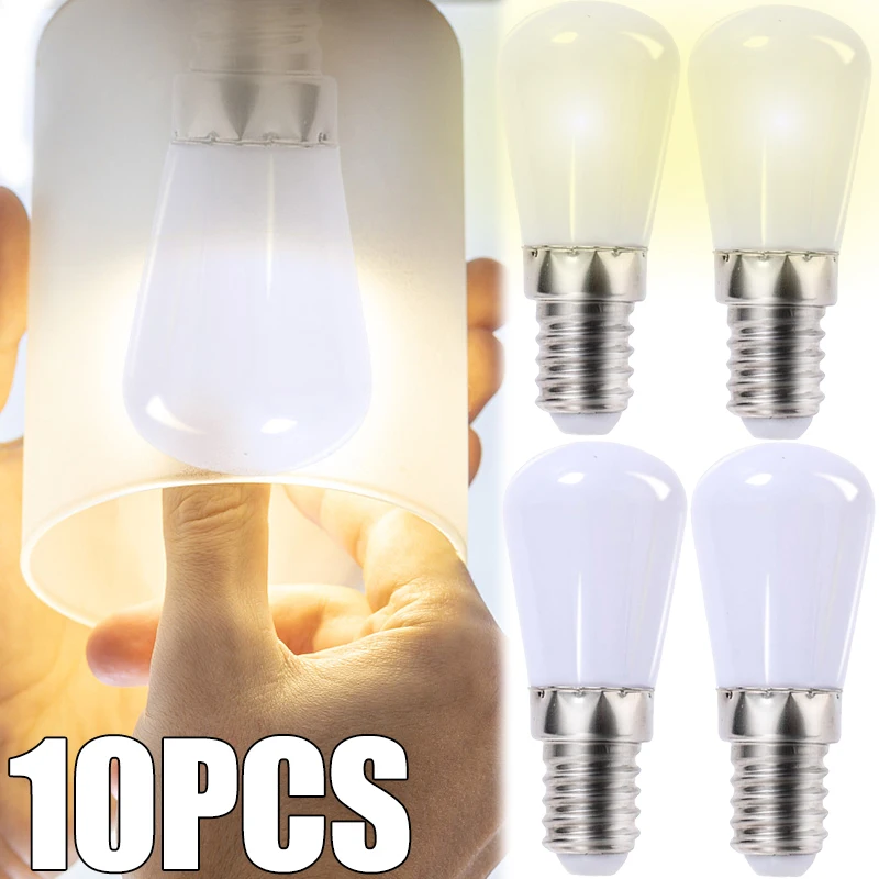 1/10pcs LED Light Bulb E12 E14 220V Refrigerator Bulbs Refrige Display Lamp Mini Night Lights High Brightness Home Decor  Lamps