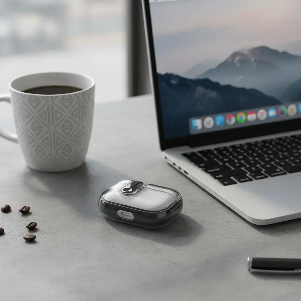 غطاء كريستال شفاف لأجهزة Airpods Pro3 مع قفل مفتاح لأجهزة AirPods Pro 3 أو 4 أو Pro2nd حافظة شفافة مضادة للصدمات لسماعات الأذن