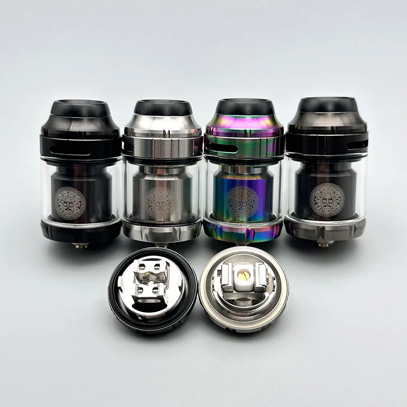 

vape Zeus X RTA Zeus x Mesh RTA Atomizer 25mm 3.5/4.5ml Ni80 Dual Coil With Mesh Deck Rebuildable RTA Vape Tank E-cigarette