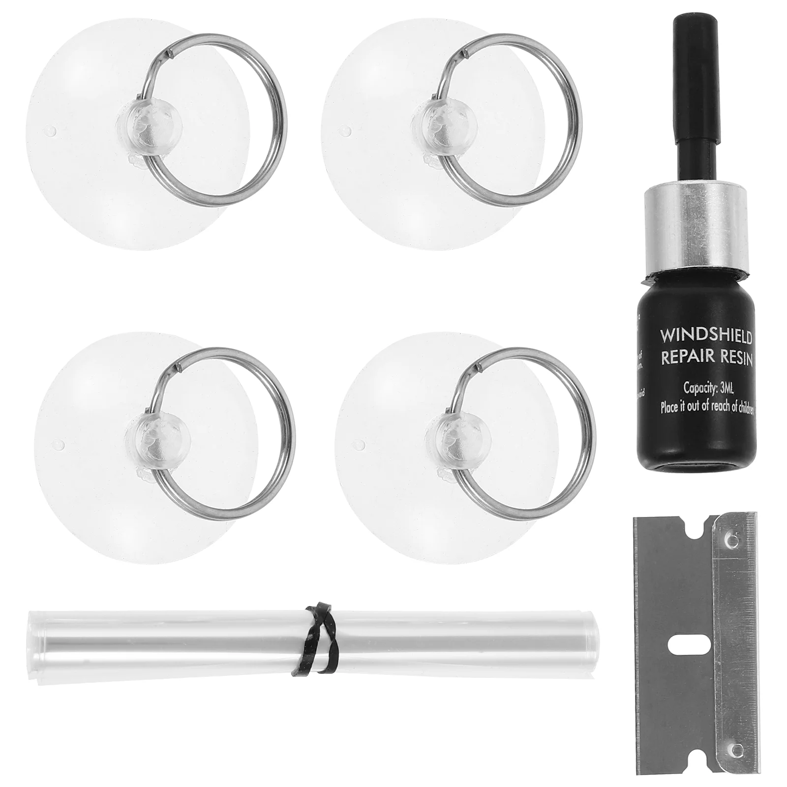 

Windshield Repair Kit for Chips Cracks Glass Scratch Tool Set Car Window Body Steel Fix Solution Glass Repair Tools
