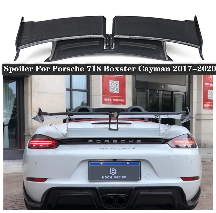 

Подходит для Porsche 718 Boxster Cayman 2017 2018 2019 2020 высококачественный задний спойлер из углеродного волокна