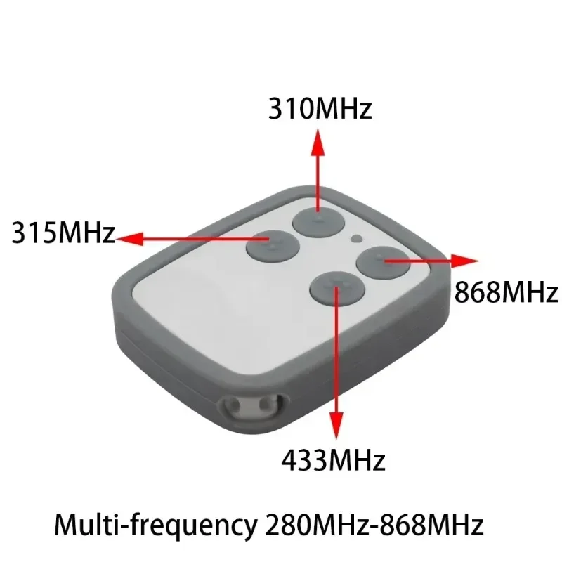 5 รูปแบบใหม่หลายความถี่การคัดลอกรีโมทคอนโทรล 250-868MHz ใช้งานร่วมกับประตูม้วนประตูโรงรถรีโมทคอนโทรล