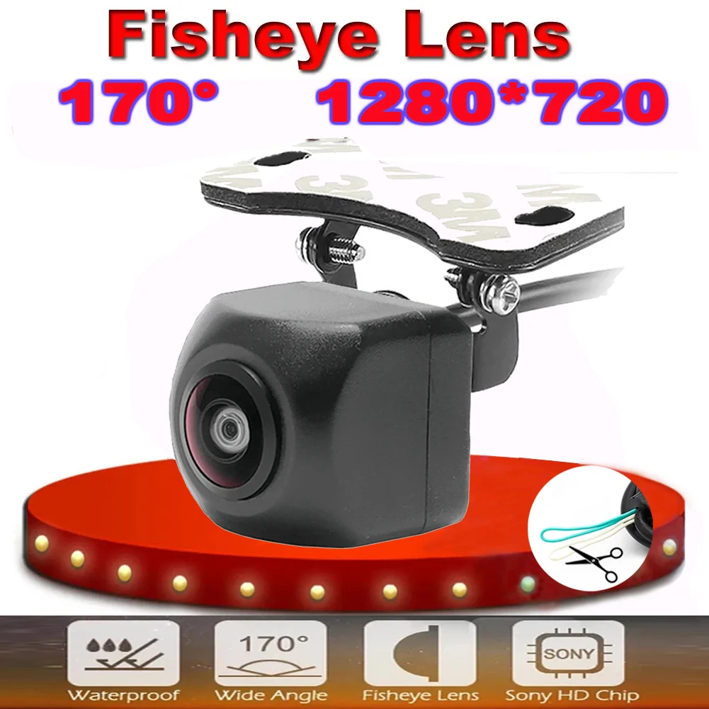 

WF Vehicle Rear Front Side View Camera CCD Fish Eyes Night Vision Waterproof IP68 Car Reversing Back Up Camera Universal