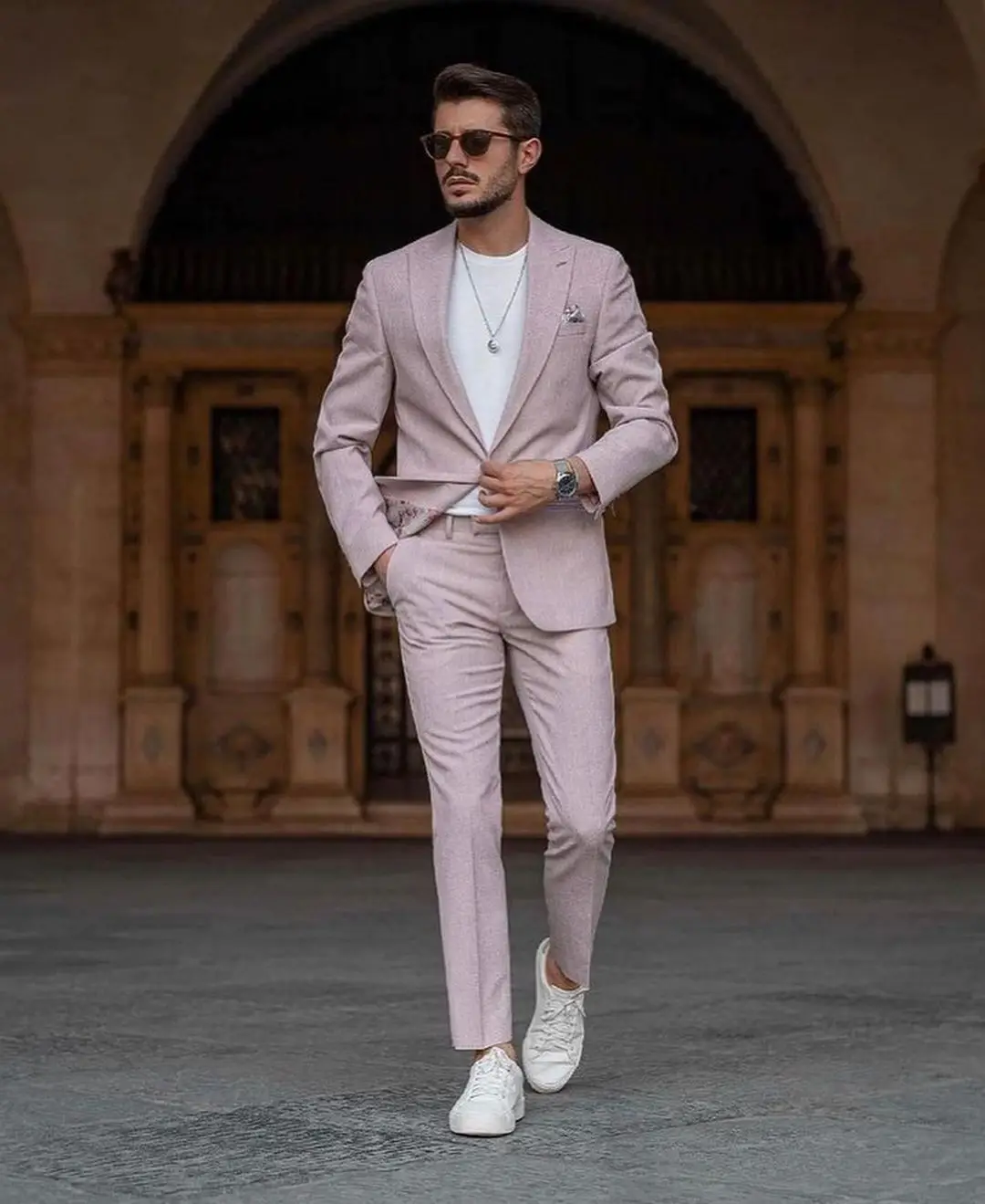 

2 Pieces Men'S Suits Wedding Slim Jacket Summer Business Blazer+Pants Groom Costume Elegant Designs Coats Casual Fashion