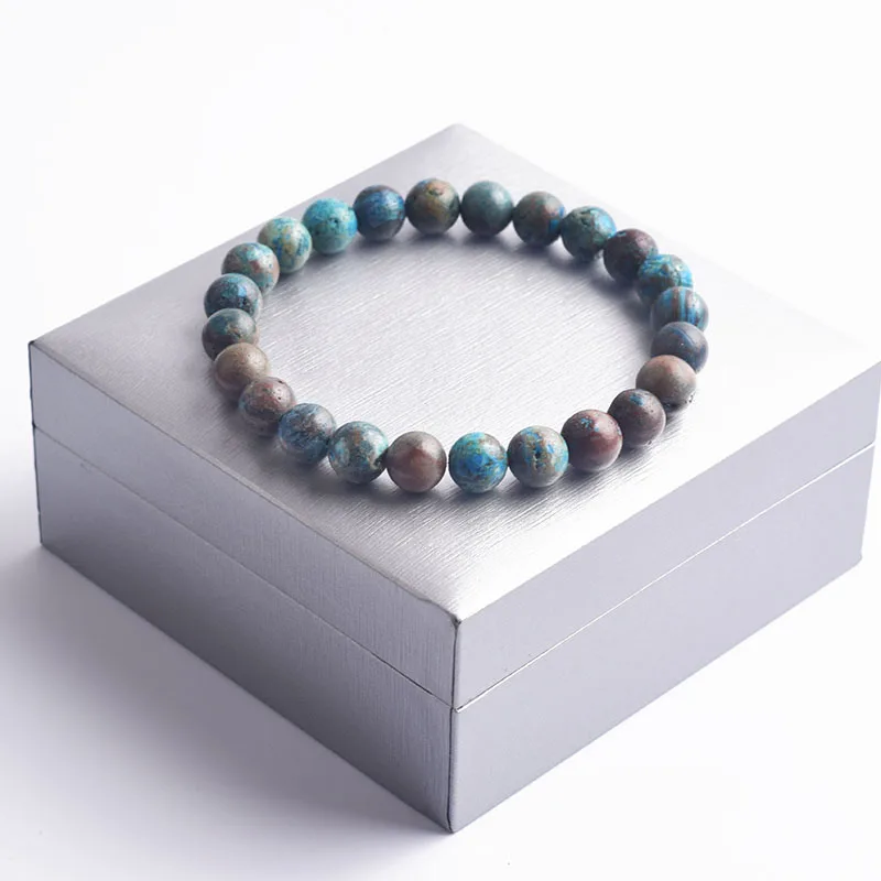 Natural Imperial Jasper Stone Bracelet for Women Turquoises Gem Stone Round Beads Women Jewelry Yoga Meditation Luck and Wealth