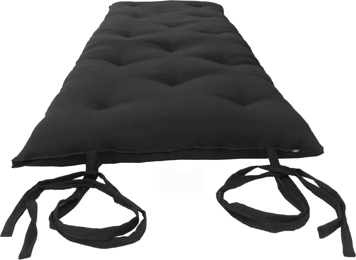 Furniture Full Size Black Traditional Japanese Floor Futon Mattresses 80 x 54 x 3,Cotton Cushion Mats, Yoga, Meditation