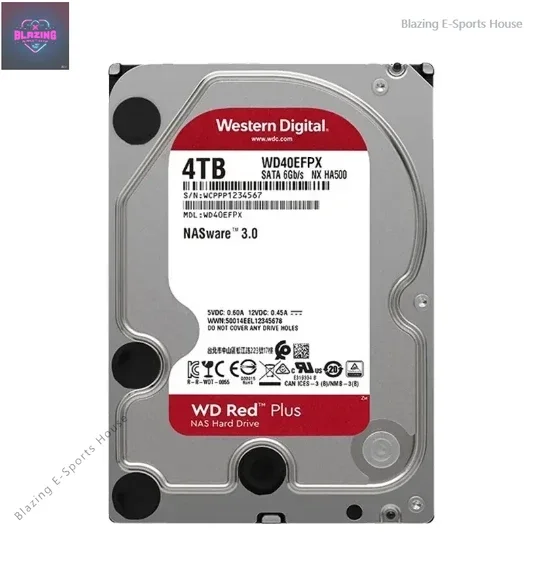 

NAS Server Internal Drive 5400 RPM Class SATA 6Gb/s 128MB Cache 3.5 Hard Drive 4TB Hard Drive WD40EFZX