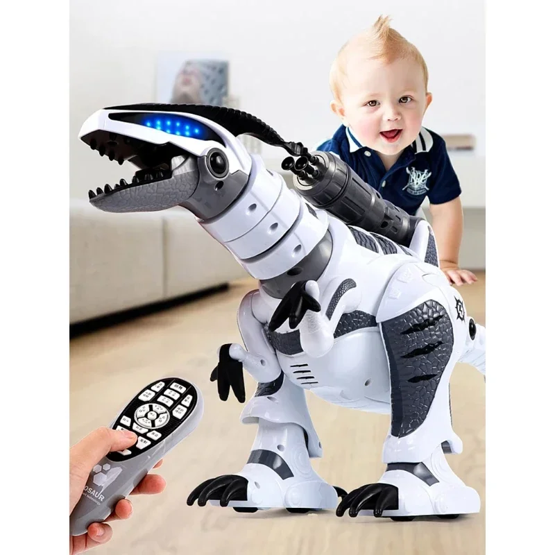 RC Robot Dinosaur Interativo Brinquedo Inteligente, Controle Remoto Eletrônico Tyrannosaurus Toy