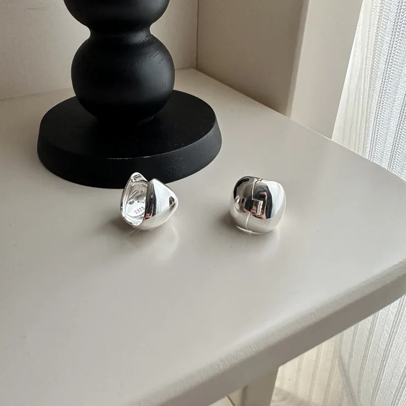 S926 Sterling Silver Korean Version Niche Design Sense Korean Earrings Texture Simple and Fashionable Personality Wholesale