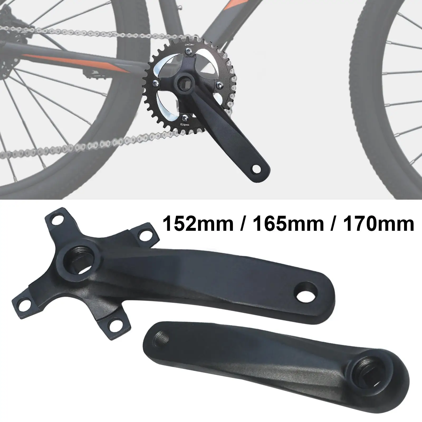 Bike Crankset, Bike Crank Arm Set, Aluminium Alloy Left Right Crank Arm Repair