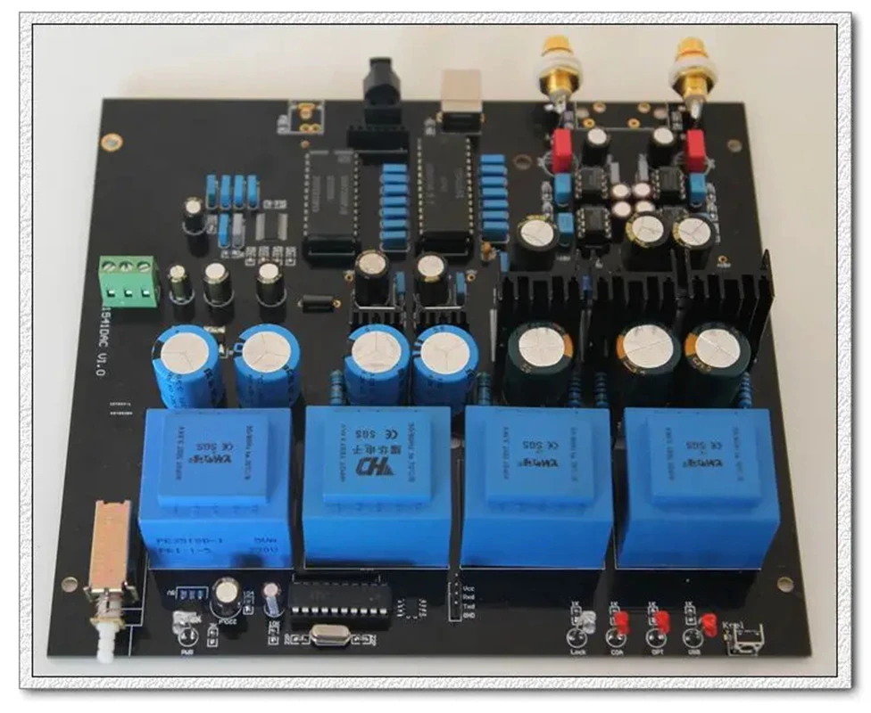 Décodeur de fièvre or TDA1541, radiateur L15Rivière, USB nicaroptique, sans puce TDA1541, dernière mise à niveau, machine finie