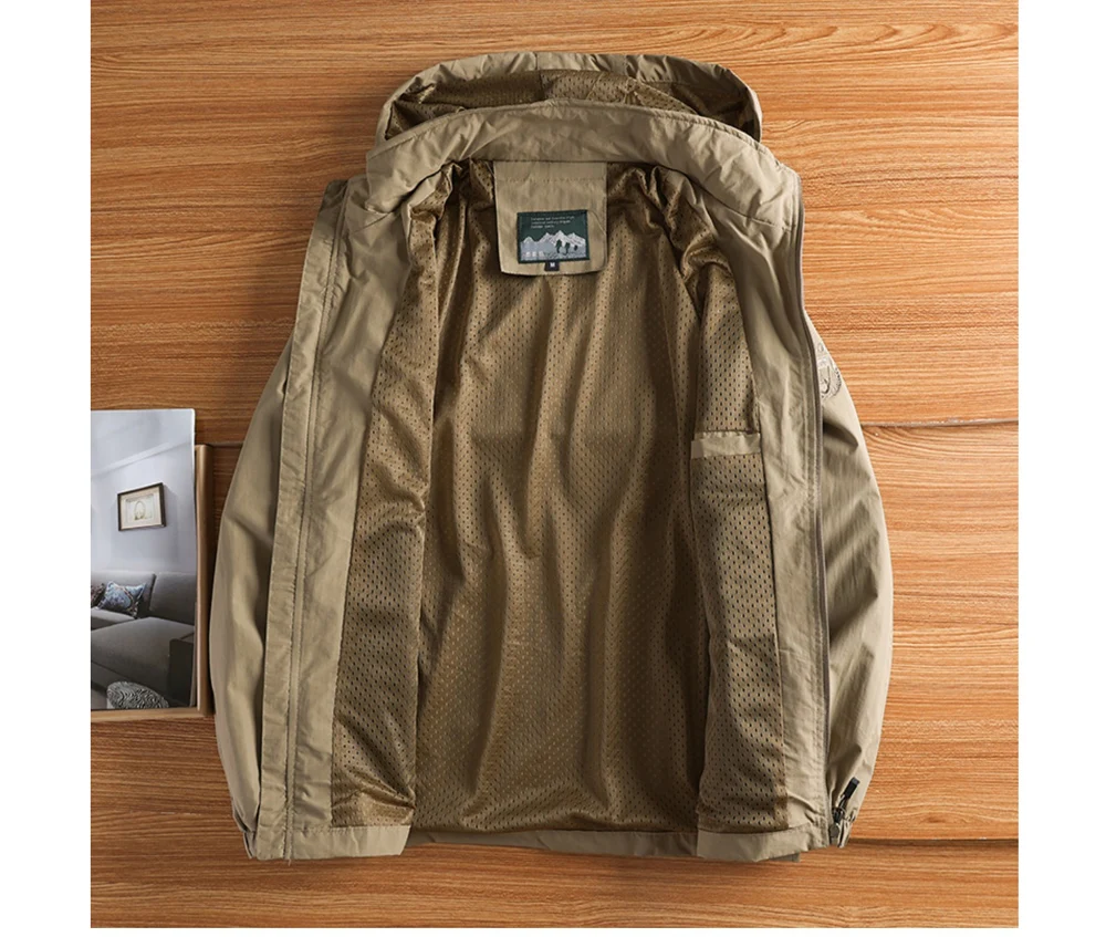Autumn Men's Hiking Waterproof Jackets Men Outdoor Quick Dry Sports Climbing Hooded Coats Men Breathable Windbreaker Jackets 5XL 12 Seba1b4cc2b64488e94d919721dc4f48bH