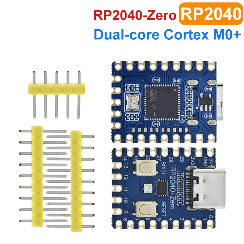 RP2040-Zero RP2040 For Raspberry Pi Microcontroller PICO Development Board Module Dual-core Cortex M0+ Processor 2MB Flash
