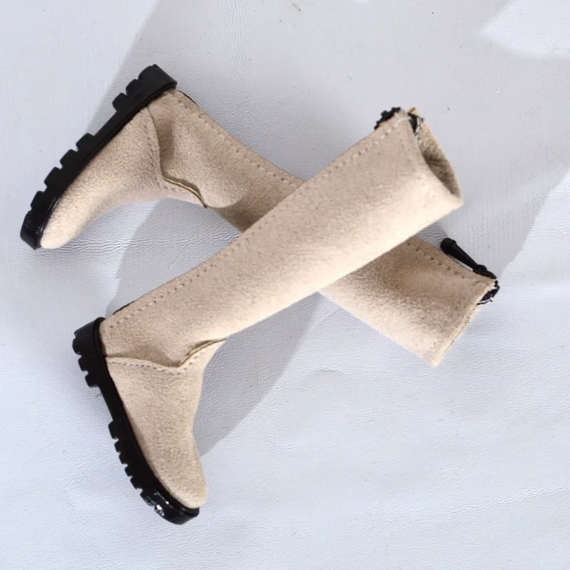 Botas médias/curtas vazadas em escala 1/6, sapatos, figuras de brinquedo, decoração corporal para ph s28/29/42/43 bigfoot, soldado feminino, hobbies