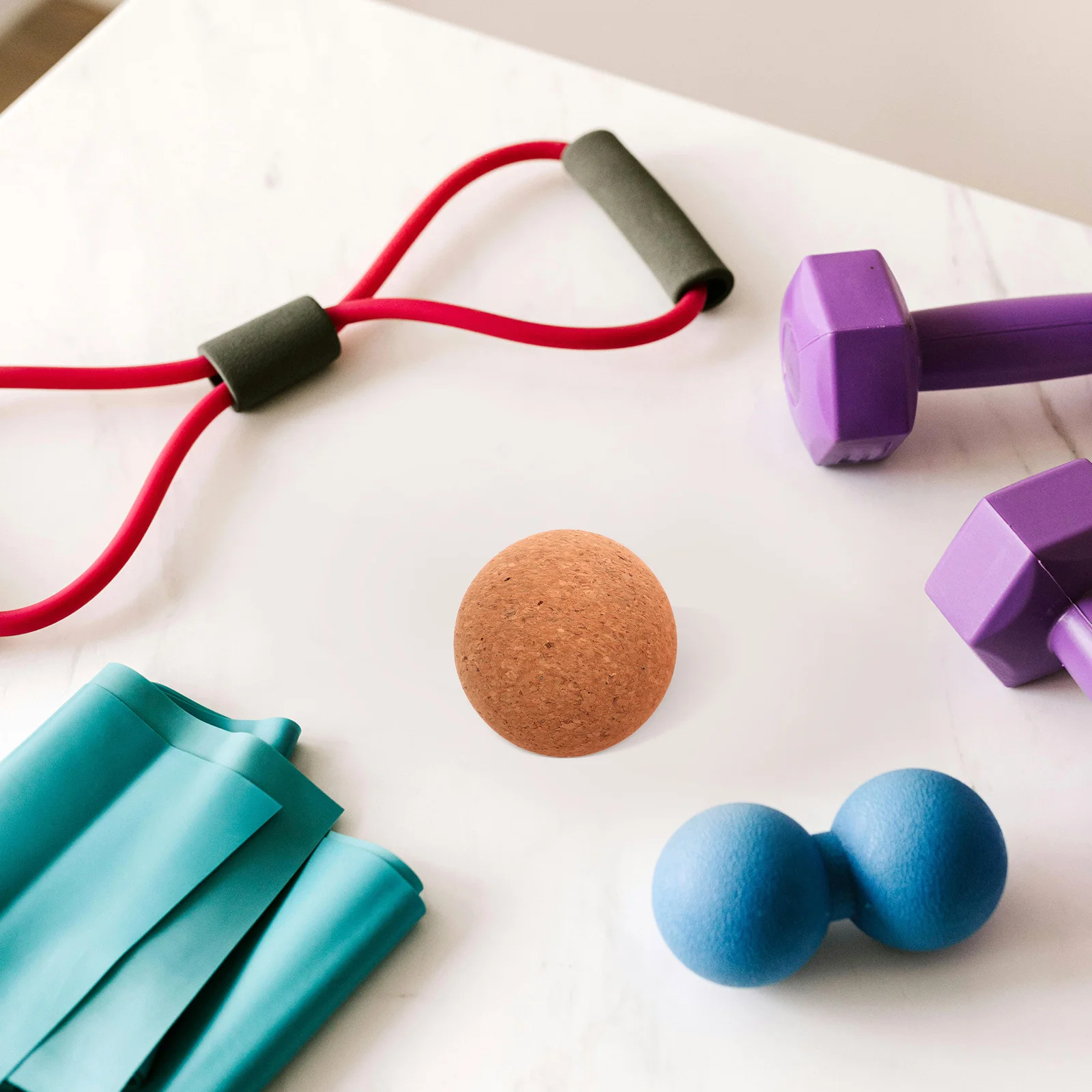 

Массажный мяч из пробки, ролик для йоги для глубокого расслабления мышц, снятия боли в спине, шее, стопах, легкий, для фитнес-терапии