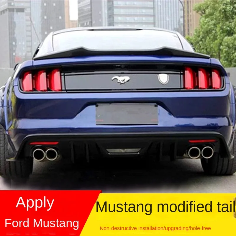 

Подходит для нажимного хвоста из углеродного волокна 15 Ford Mustang 2,3 T модифицированный хвост Mustang без отверстий для пробивания отверстий