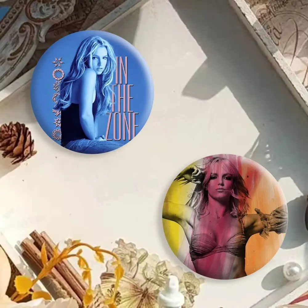 Singer B-Britney Classics S-Spears Button Pins Backpack Clothing Decor Brooch Badge Jewelry Gifts for Kids