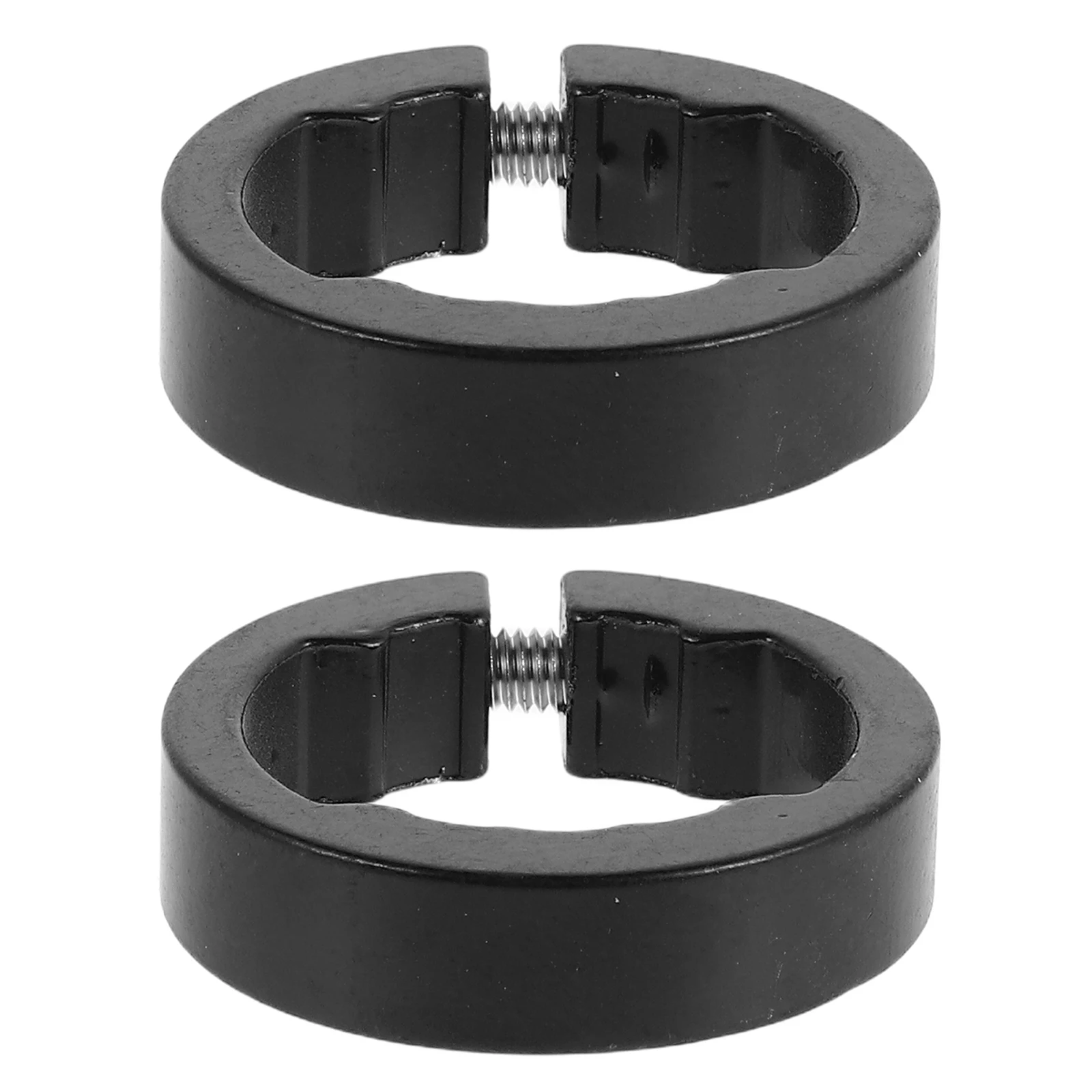 

2 Pcs Bike Grips Clamping Ring Clamps Rings Handlebar Aluminum Bicycle Place Fixing