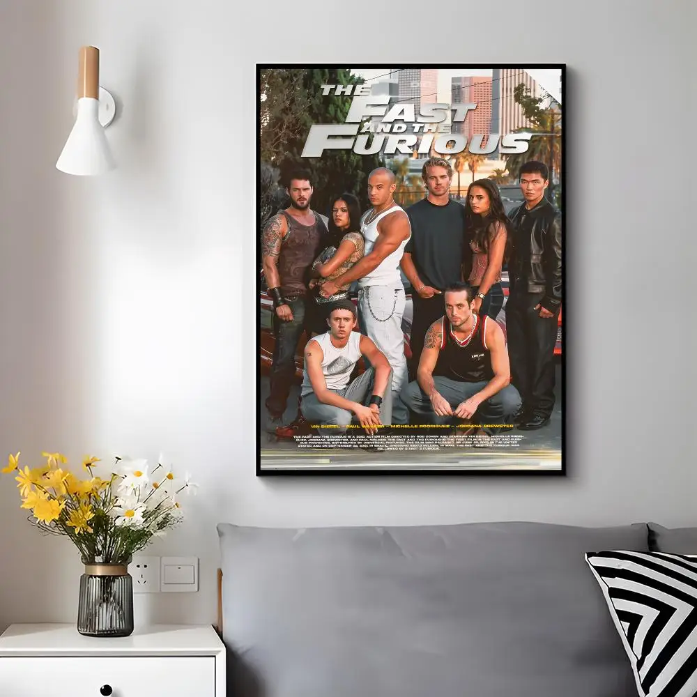 Action Movie F-fast & Furious Poster Modern Luxury Wall Poster Home Decor Space Enhancer