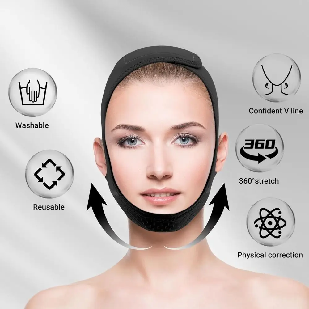 Hot Adjustable Face Slimming Strap Jaw Strap Face Slimming Chin Strap V Line Jawline Shaper V Face Strap for Sleeping