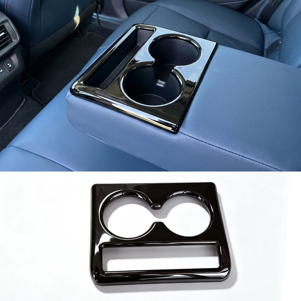 For Nissan Murano Car Rear drain cup holder panel Cover Trim Auto Interior Anti-scratch Modified Stickers Accessories 2025 2026