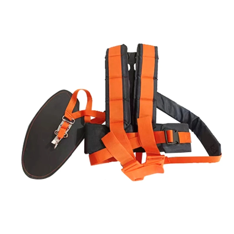 A03F Strimmer Double Shoulder Harness Strap, Padded Belt for Brush Cutter Trimmer Lawn Mower Garden Tool