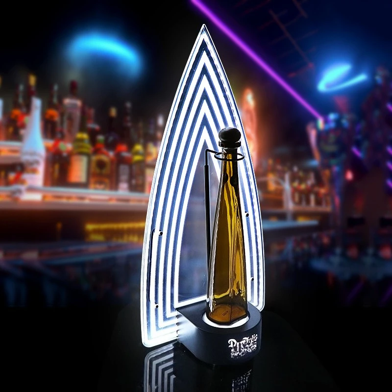 LED Bottle Presenter Illuminated Tequila Wine Display Stand Bar Nightclub Bottle Service Glorifier