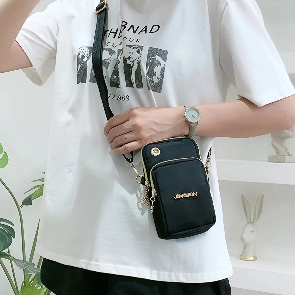 

Mobile Phone Bag, WOMEN'S Crossbody Mini Bag, 2024 New Fashion Mom Mommy Coin Bag, Neck Hanging Running Cover