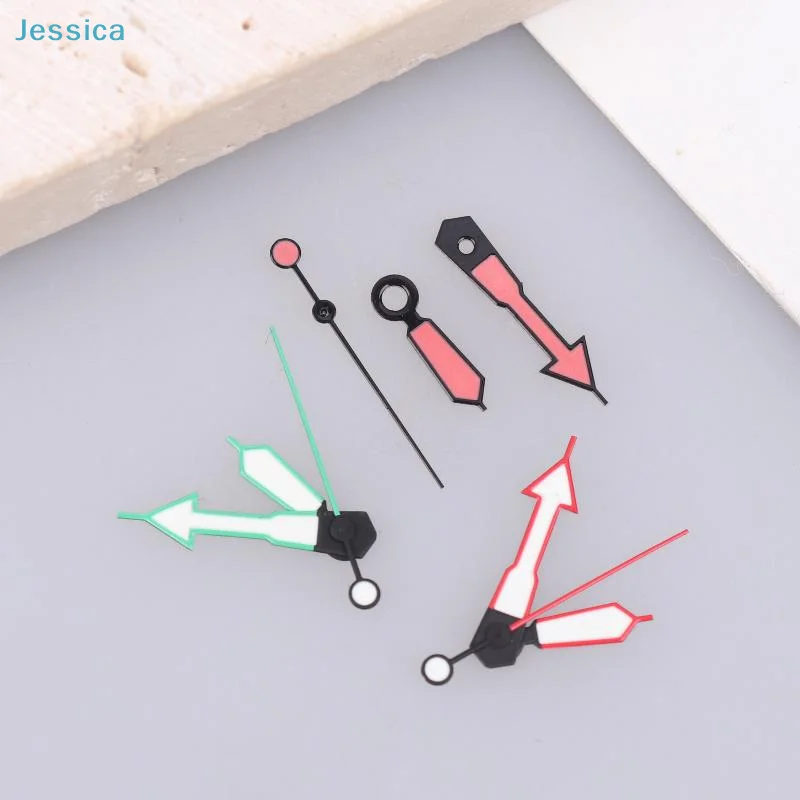 ♥Luminous Watch Hands Set Triangle Sword Style Fit NH35 NH36 4R Movement
