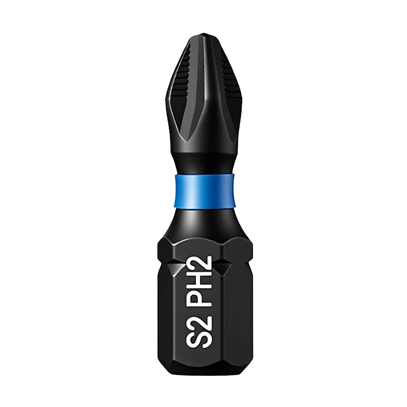 VEPAK VP1PH2025-2 Impact Screwdriver Bit PH2 25MM S2 Steel High Hardness Screw Head Tool Attachments 2-Piece